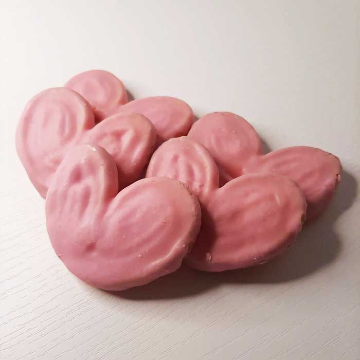 palmeritas choco rosa sin gluten sin lactosa