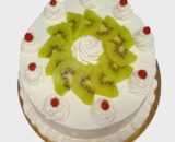 Tarta vainilla sin gluten con kiwi